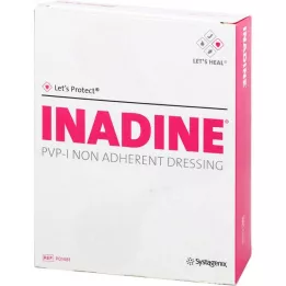 INADINE Mazilo gaza w. PVP Iod. 9,5x9,5cm, 25 kosov