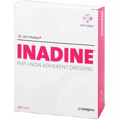 INADINE Mazilo gaza w. PVP Iod. 9,5x9,5cm, 25 kosov