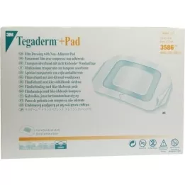 TEGADERM 3M Plus Pad 9x10 cm sestavljen.3586, 25 kosov