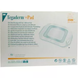 TEGADERM 3M Plus Pad 9x10 cm sestavljen.3586, 25 kosov