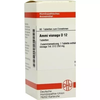 AMMI VISNAGA D 12 tablet, 80 kapsul