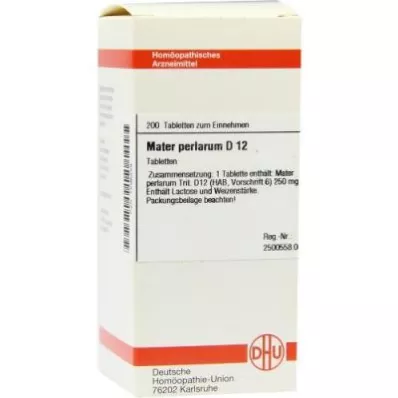 Mater Perlarum D12 tablete (200 kosov) Mater Perlarum D12 tablete (200 kosov)