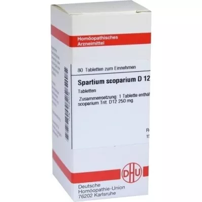 SPARTIUM SCOPARIUM D 12 tablet, 80 kapsul