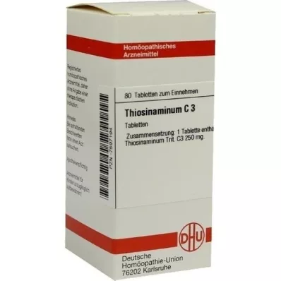 THIOSINAMINUM C 3 tablete, 80 kapsul