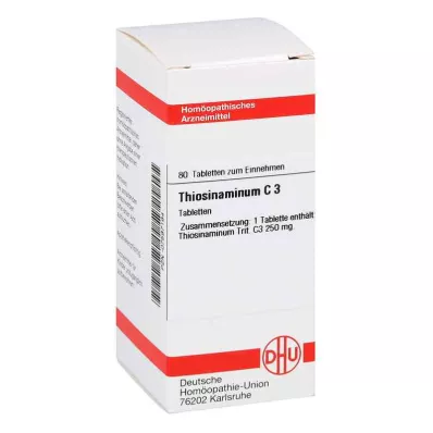 THIOSINAMINUM C 3 tablete, 80 kapsul