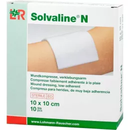 SOLVALINE N Kompresi 10x10 cm, sterilni, 10 kosov