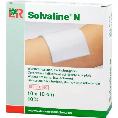 Solvaline N 10x10 cm sterilne komprese, 10 kom Solvaline N 10x10 cm sterilne komprese, 10 kom