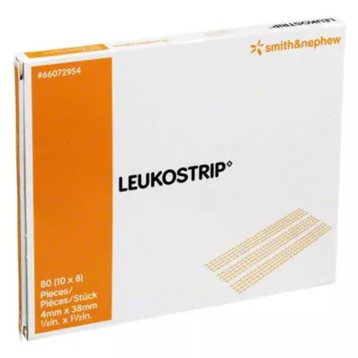 LEUKOSTRIP Trakovi za šivanje ran 4x38 mm, 10X8 kosov