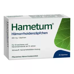 HAMETUM Svečke za hemoroide, 25 kosov