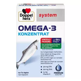DOPPELHERZ Omega-3 koncentrat sistemske kapsule, 120 kapsul