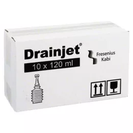 FREKA DRAINJET Fiziološka raztopina 0,9 % ISO, 10X120 ml