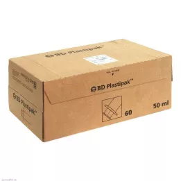 BD PLASTIPAK Brizga 50 ml Luer loc. centrirana, 60X50 ml