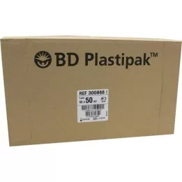 BD PLASTIPAK Brizga 50 ml Luer ekscentrična, 60X50 ml