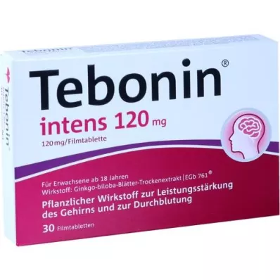 TEBONIN intenzivne 120 mg filmsko obložene tablete, 30 kosov