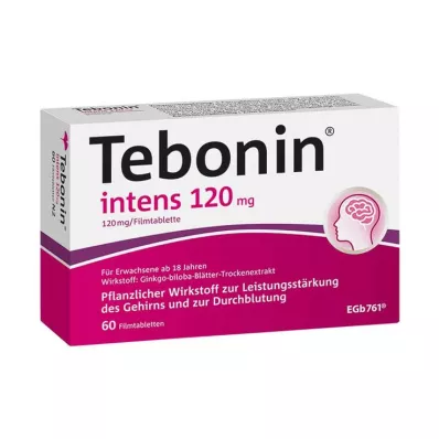 TEBONIN intenzivne 120 mg filmsko obložene tablete, 60 kosov