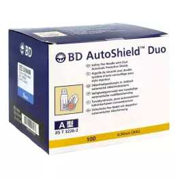 BD AUTOSHIELD Duo varnostne igle za pisala 8 mm, 100 kosov