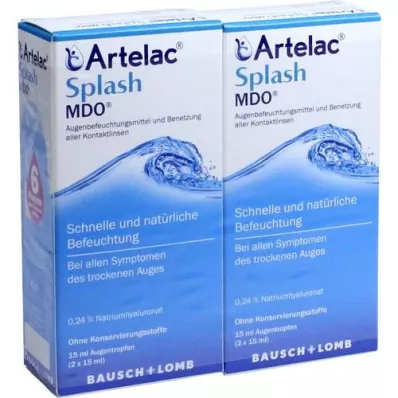 ARTELAC Splash MDO kapljice za oči, 2X15 ml