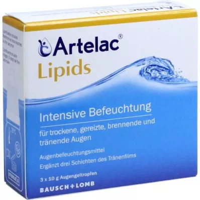 ARTELAC Lipidi MD Gel za oči, 3X10 g