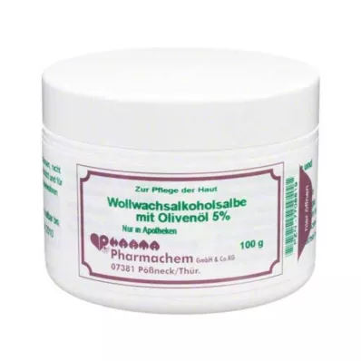 WOLLWACHSALKOHOLSALBE m.olivno olje 5%, 100 g