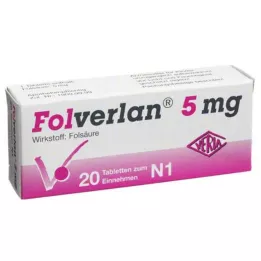 FOLVERLAN 5 mg tablete, 20 kosov