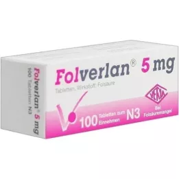 FOLVERLAN 5 mg tablete, 100 kosov
