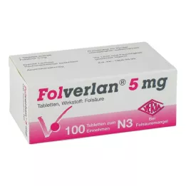 FOLVERLAN 5 mg tablete, 100 kosov