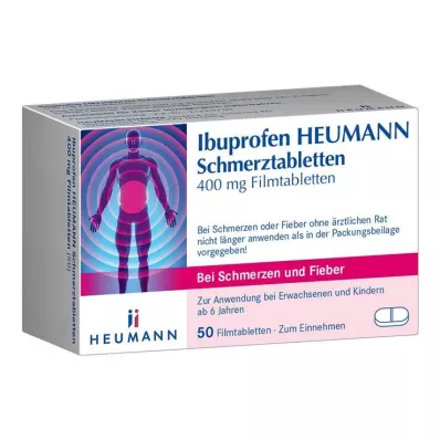 IBUPROFEN Heumannove tablete za lajšanje bolečin 400 mg, 50 kosov