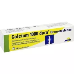 CALCIUM 1000 dura šumečih tablet, 20 kosov