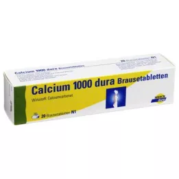 CALCIUM 1000 dura šumečih tablet, 20 kosov