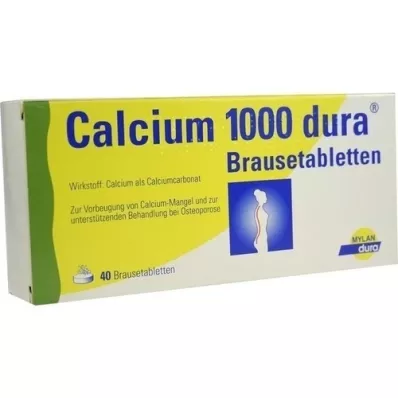 CALCIUM 1000 dura šumečih tablet, 40 kosov