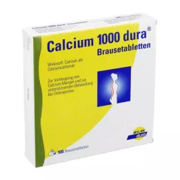CALCIUM 1000 dura šumečih tablet, 100 kosov