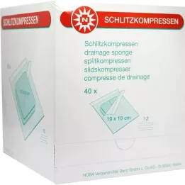 SCHLITZKOMPRESSEN 10x10 cm sterilni 12-kratni, 40X2 kosov