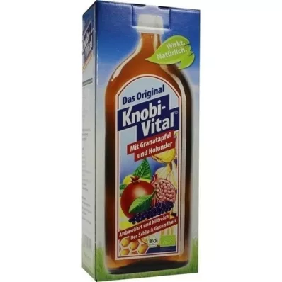 KNOBIVITAL z granatnim jabolkom in bezgom organsko, 960 ml