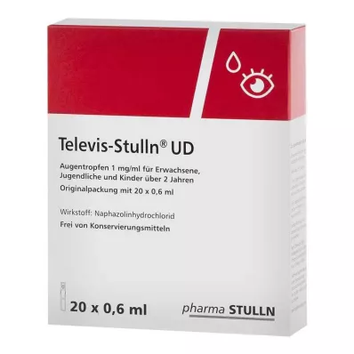 TELEVIS Stulln UD Kapljice za oči, 20X0,6 ml