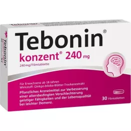 TEBONIN konzent 240 mg filmsko obložene tablete, 30 kosov