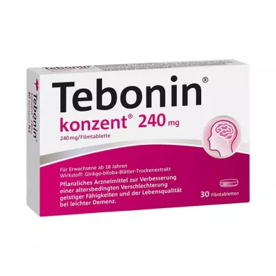 TEBONIN konzent 240 mg filmsko obložene tablete, 30 kosov