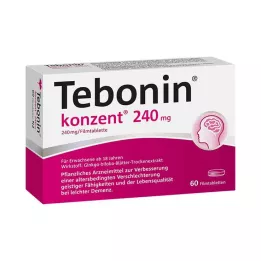TEBONIN konzent 240 mg filmsko obložene tablete, 60 kosov