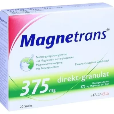 MAGNETRANS neposredno 375 mg zrnc, 20 kosov