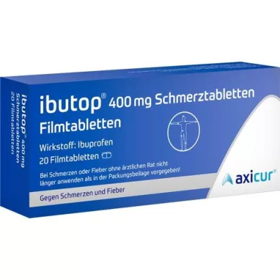 IBUTOP 400 mg filmsko obložene tablete za lajšanje bolečin, 20 kosov