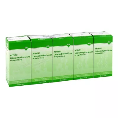 Acoin lidokain hidroklorid 40 mg/ml raztopina, 5X50 ml Acoin lidokain hidroklorid 40 mg/ml raztopina, 5X50 ml
