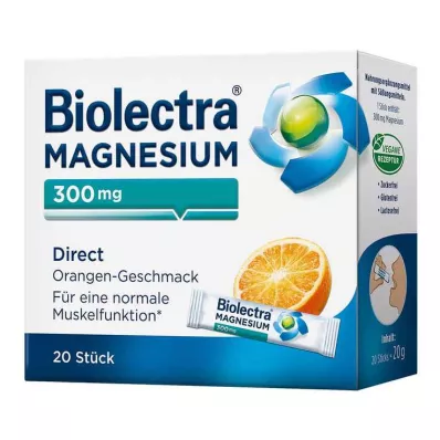 Biolectra Magnesium Direct oranžni peleti, 20 kos Biolectra Magnesium Direct oranžni peleti, 20 kos