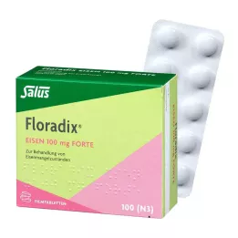 FLORADIX Železo 100 mg forte filmsko obložene tablete, 100 kosov