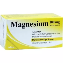MAGNESIUM 100 mg tablete Jenapharm, 20 kosov