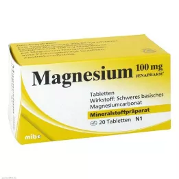 MAGNESIUM 100 mg tablete Jenapharm, 20 kosov