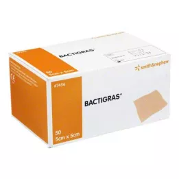 BACTIGRAS Antiseptična parafinska gaza 5x5 cm, 50 kosov