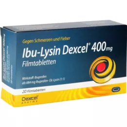 IBU-LYSIN Dexcel 400 mg filmsko obložene tablete, 20 kosov