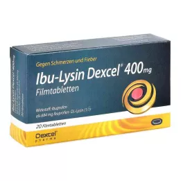 IBU-LYSIN Dexcel 400 mg filmsko obložene tablete, 20 kosov