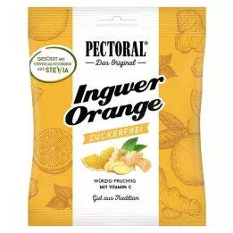 PECTORAL Ingverjevi pomarančni bonboni brez sladkorja, 60 g