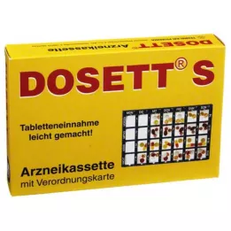 DOSETT S Kaseta z zdravili, modra, 1 kos