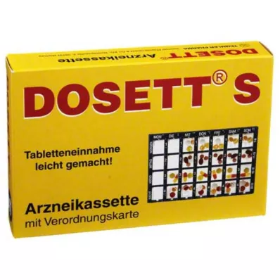 DOSETT S Kaseta z zdravili, modra, 1 kos